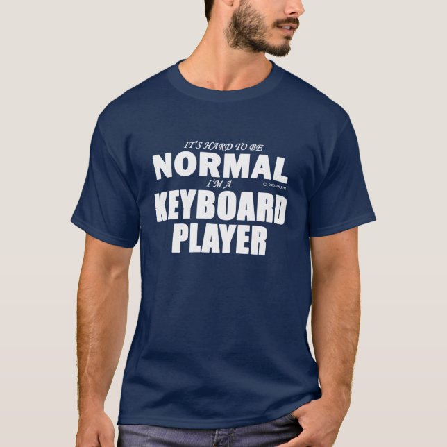 Camiseta Reproductor de teclado normal (Anverso)