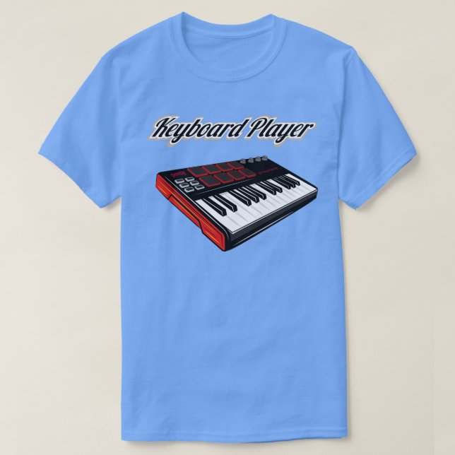 Camiseta Reproductor de teclado V3 (Diseño del anverso)