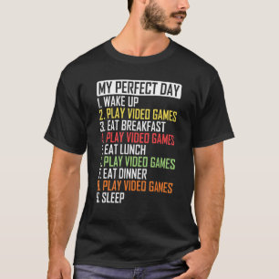 Camiseta Reproductor de vídeos de mi día perfecto