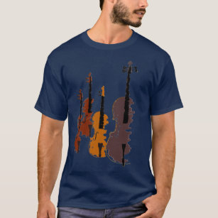 Camiseta Reproductor de violines de cuatro estilos