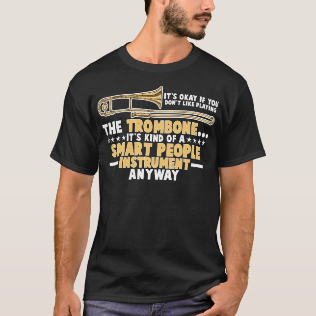 Camiseta Reproductor trombone Smart People (Anverso)