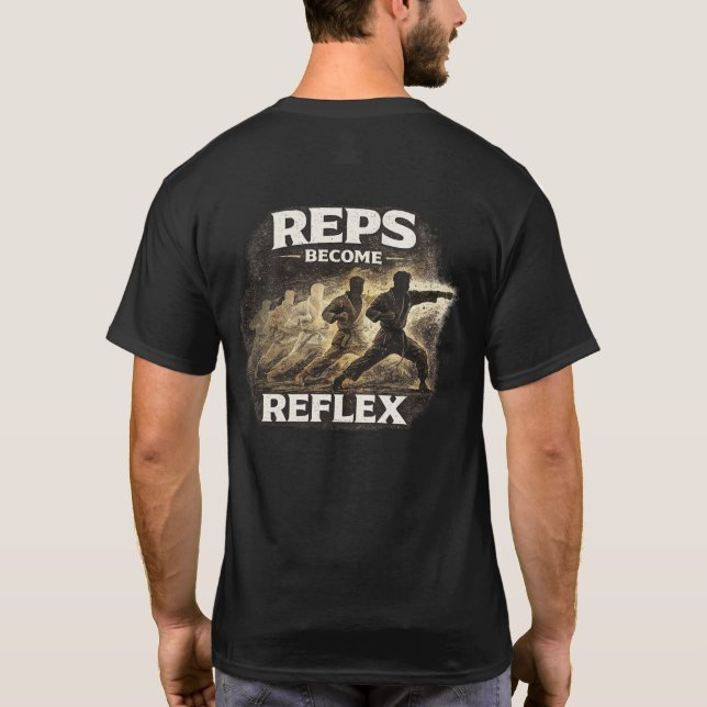 Camiseta Reps se convierten en Karate reflejo (Reverso)