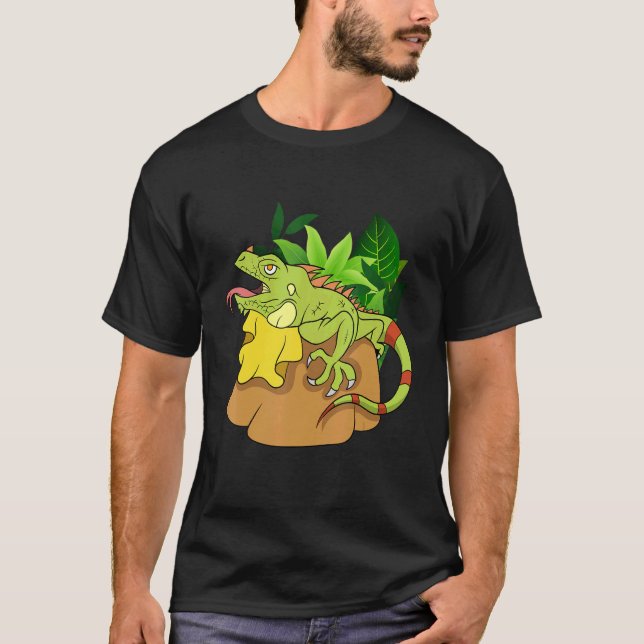 Camiseta Repticio Animal Mascota Lizard Tropical Vida silve (Anverso)