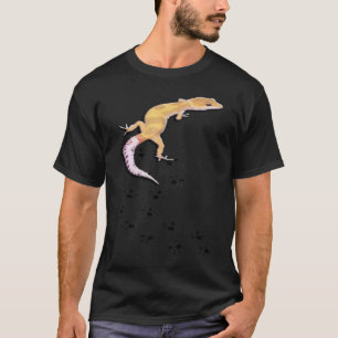 Camiseta Reptil De Lizard Cuto Con Pistas De Gecko En Escal