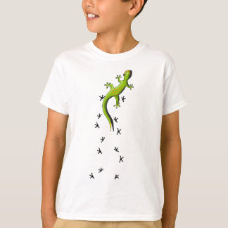 Camiseta Reptil De Lizard Cuto Con Pistas De Gecko En Escal