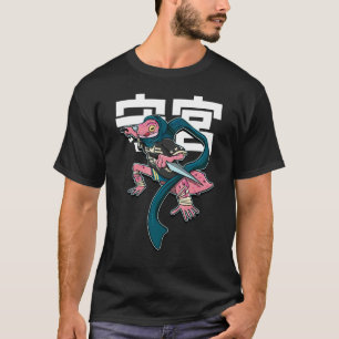 Camiseta Reptil del Leopardo Gecko Lizard de Samurai Modern