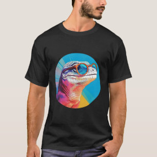 Camiseta Reptile De Rosca Azul Con Gafas De Sol