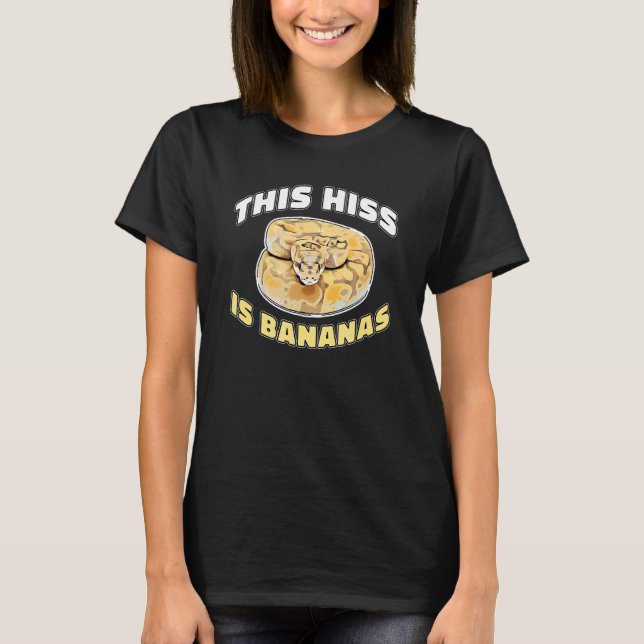 Camiseta Reptile Esto Es Bananas Ball Python (Anverso)