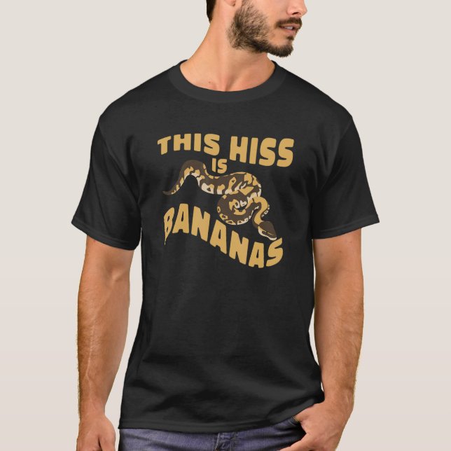 Camiseta Reptile Esto Es Bananas Banana Ball Python (Anverso)