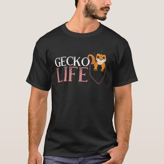 Camiseta Reptile Leopard Gecko  Lizard Herpetology Pets  6 (Anverso)