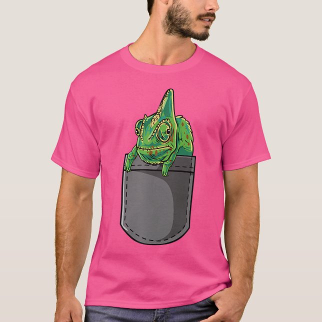 Camiseta Reptile Lover Pocket Veiled Chameleon (Anverso)
