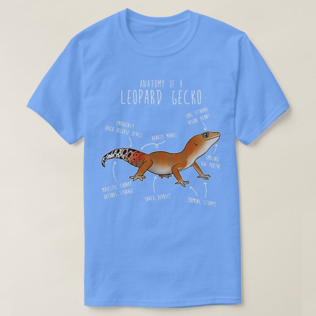 Camiseta Reptile Super Hypo Tangerine Leopard Gecko Lizard (Diseño del anverso)