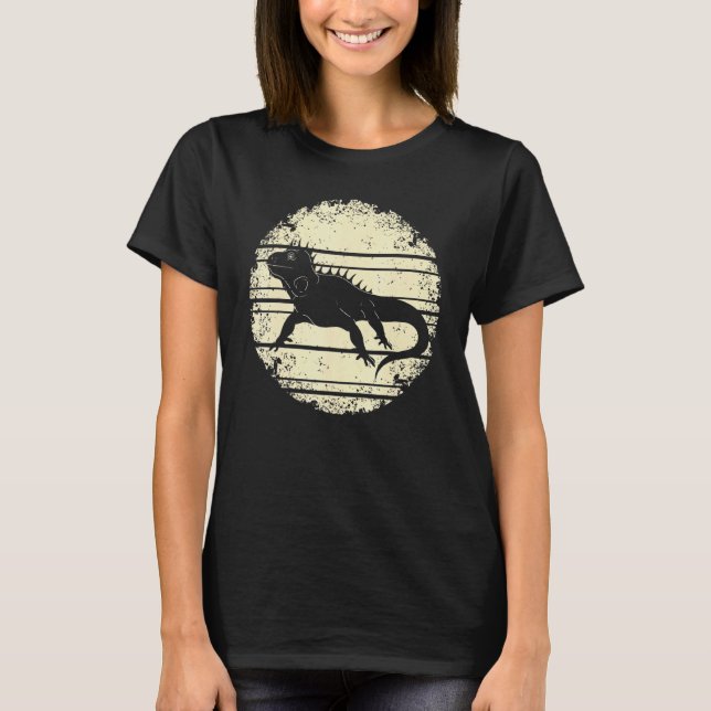 Camiseta Reptile Tropical Lizard Retro Iguana (Anverso)