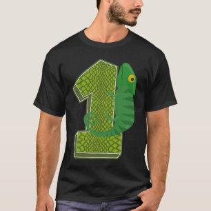 Camiseta Reptiles 1er cumpleaños Chameleon Reptile Propieta