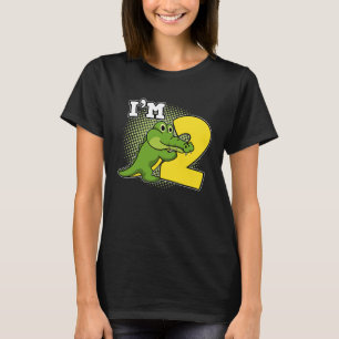 Camiseta Reptiles 2º cumpleaños Dueño del Reptile Cocodrilo