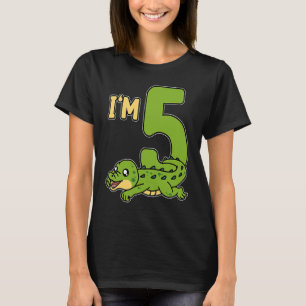 Camiseta Reptiles 5º cumpleaños Dueño de Reptiles de Cocodr