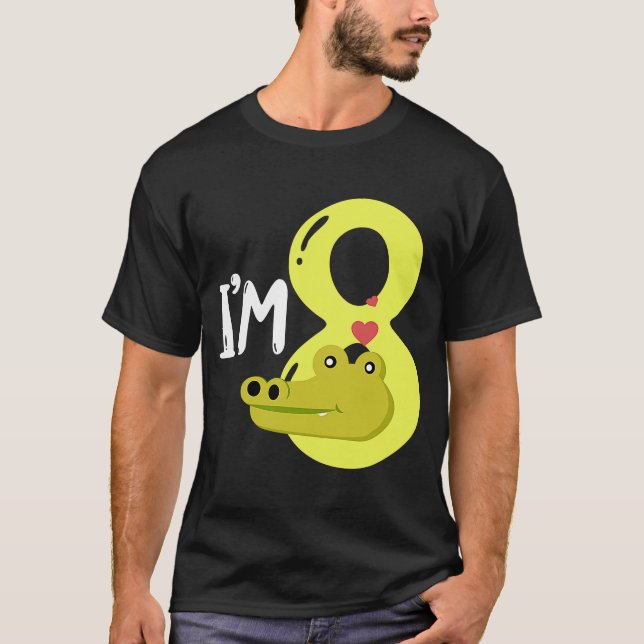 Camiseta Reptiles 8.º Cumpleaños Propietario del Reptile Co (Anverso)