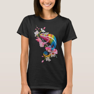 Camiseta Reptiles de Flor Silvestre de Chameleon