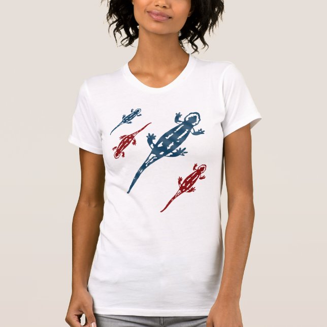 Camiseta Reptiles de Salamander Lizard del Suroeste (Anverso)