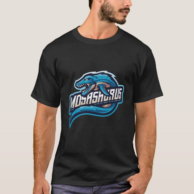Camiseta Reptiles de squamato acuáticos de los dinosaurios  (Anverso)