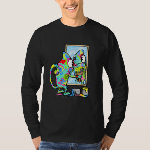 Camiseta Reptiles Panther Chameleon Color Cambiante Animal