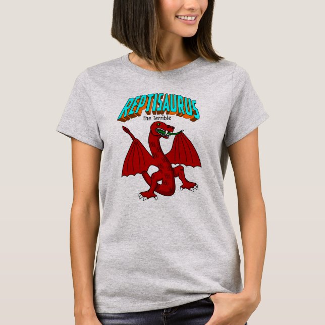 Camiseta Reptisaurus para mujeres (Anverso)