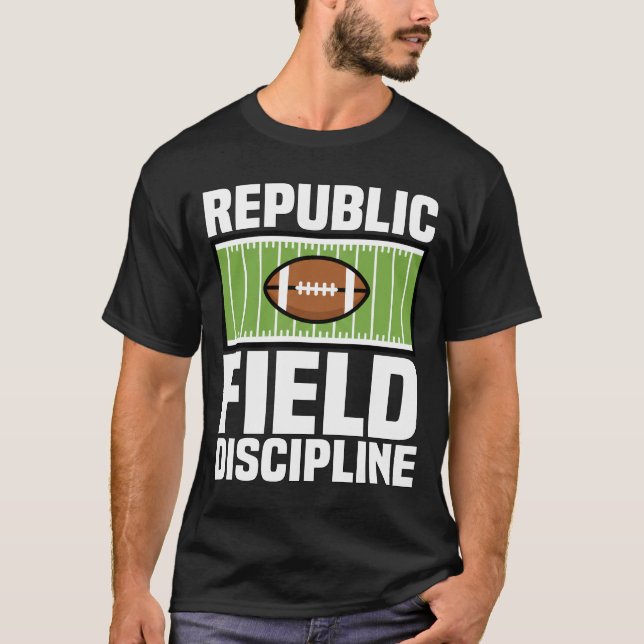 CAMISETA REPUBLIC FIELD DISCIPLINE - NEW ENGLAND FOOTBALL (Anverso)