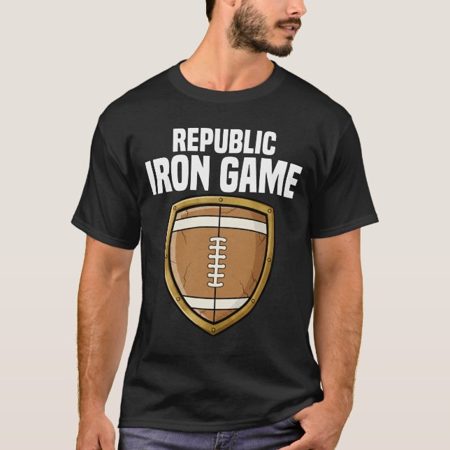 CAMISETA REPUBLIC IRON GAME - NEW ENGLAND FOOTBALL (Anverso)