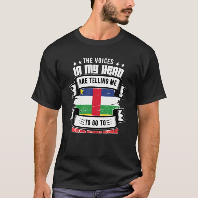 Camiseta República Centroafricana En Mi Cabeza (Anverso)