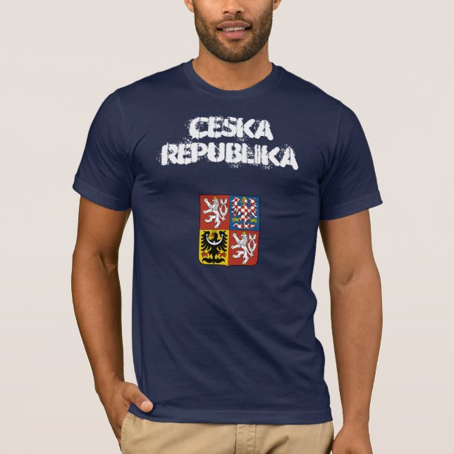 Camiseta República Checa Ceska Republika con el escudo de (Anverso)