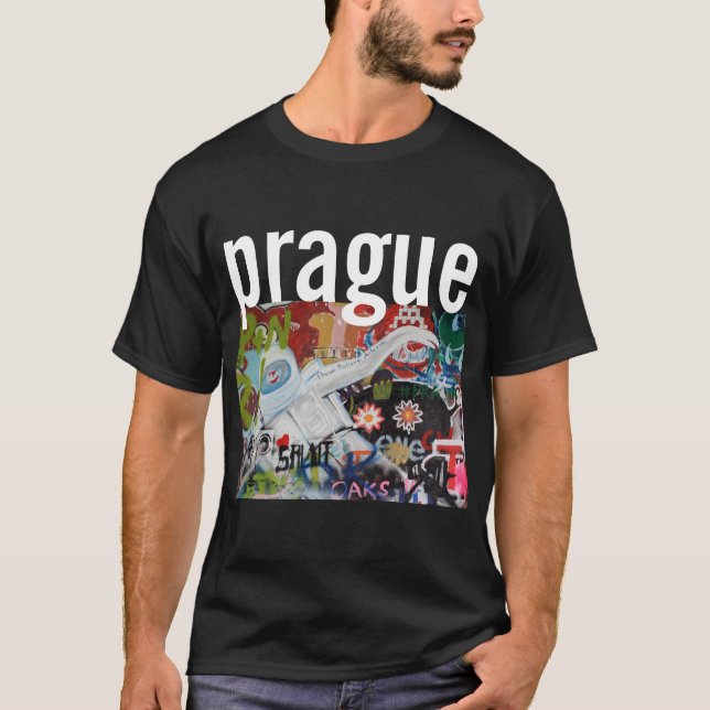 Camiseta República Checa de Praga. Calle fresca Art. de la (Anverso)