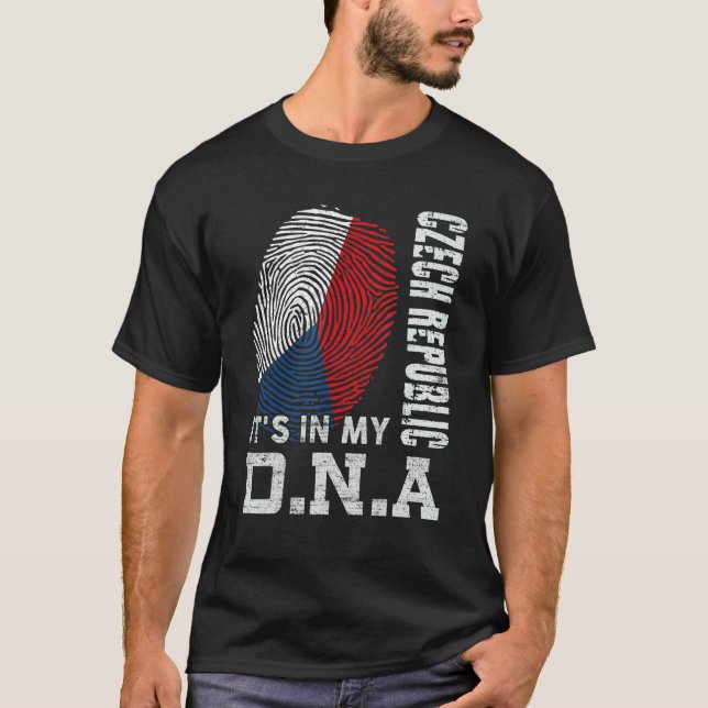 Camiseta República Checa está en mi Adn República Checa (Anverso)