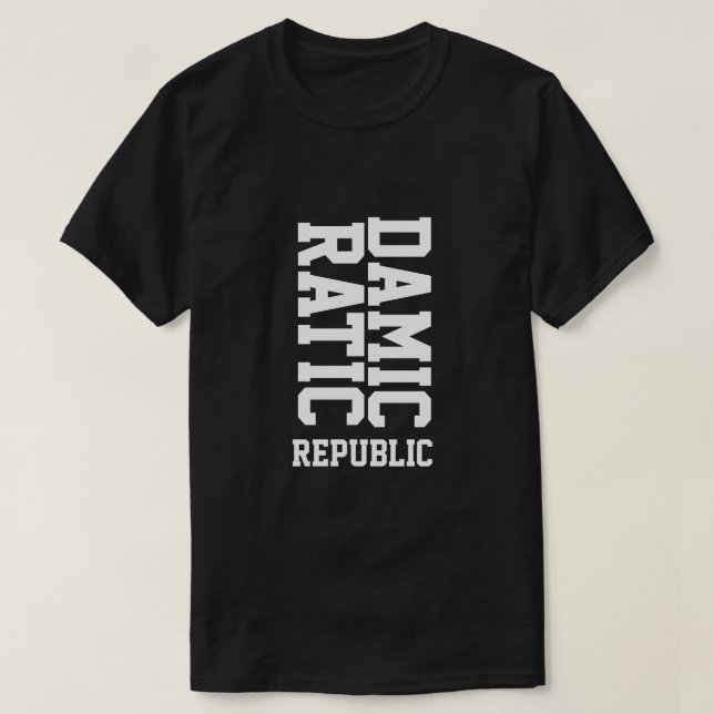 Camiseta REPÚBLICA DAMICRÁTICA (Diseño del anverso)