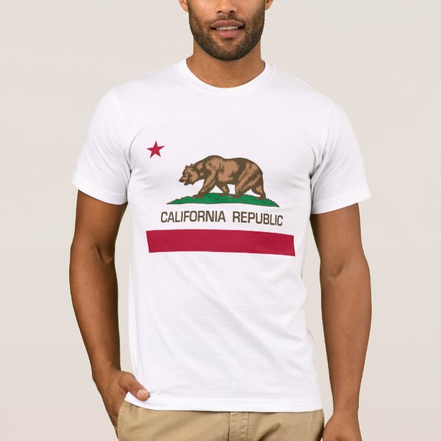 Camiseta República de California (bandera del estado) (Anverso)