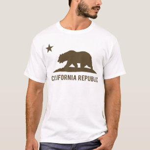 Camiseta República de California - básica - Brown
