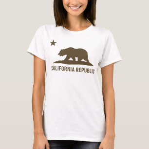 Camiseta República de California - básica - Brown