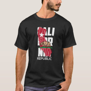 Camiseta República de California Vintage USA Bandera Bear R