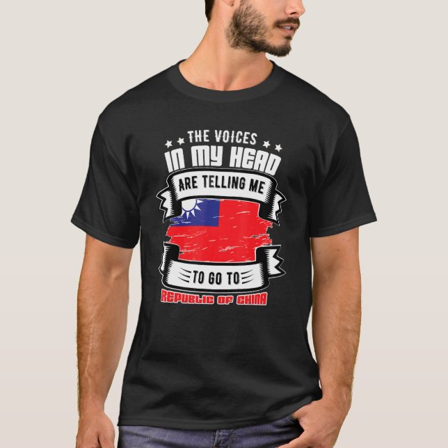 Camiseta República de China En Mi Cabeza (Anverso)
