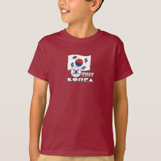 Camiseta República de Corea (Sur) Balón de Fútbol y Bandera