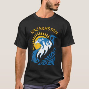 Camiseta República De Kazajistán Bandera Kazaja De Qazaqstá
