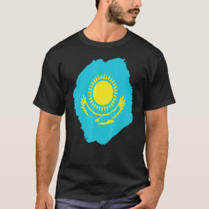 Camiseta República de Kazajistán Qazaqstán Bandera kazaja C