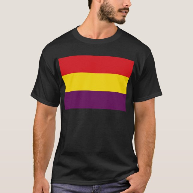 Camiseta República de la bandera de España - Bandera (Anverso)