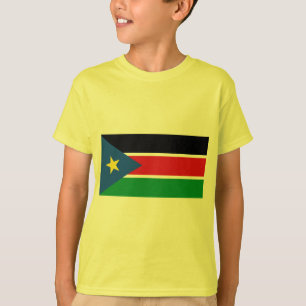 Camiseta República de la bandera del sur de Sudán en las