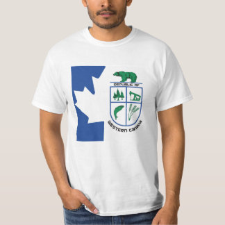 Camiseta República de la bandera occidental de Canadá
