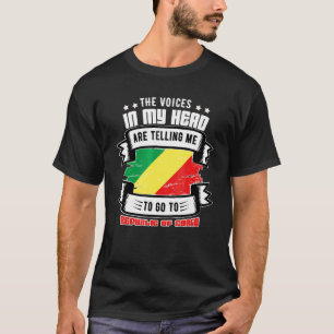 Camiseta República del Congo en mi cabeza