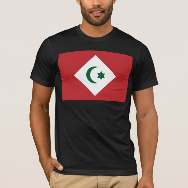 Camiseta República del Rif, bandera de Marruecos (Anverso)