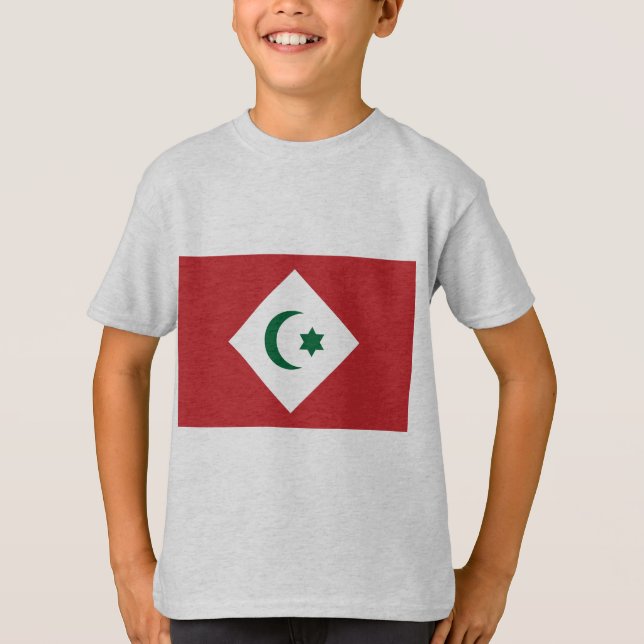 Camiseta República del Rif, bandera de Marruecos (Anverso)