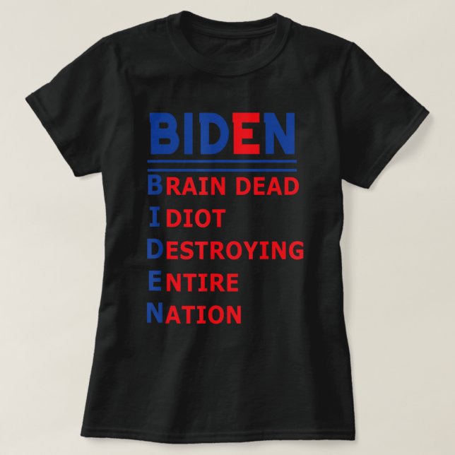 Camiseta República Democrática Anticpresidente Joe Biden Id (Diseño del anverso)