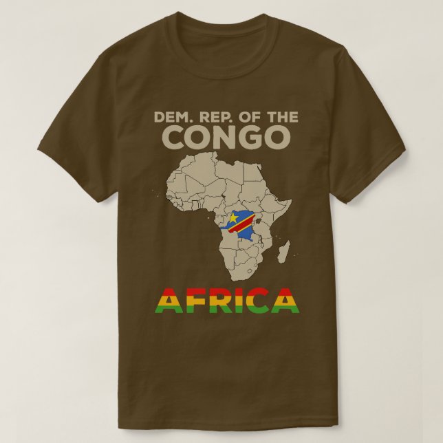 Camiseta República Democrática del Congo (Diseño del anverso)