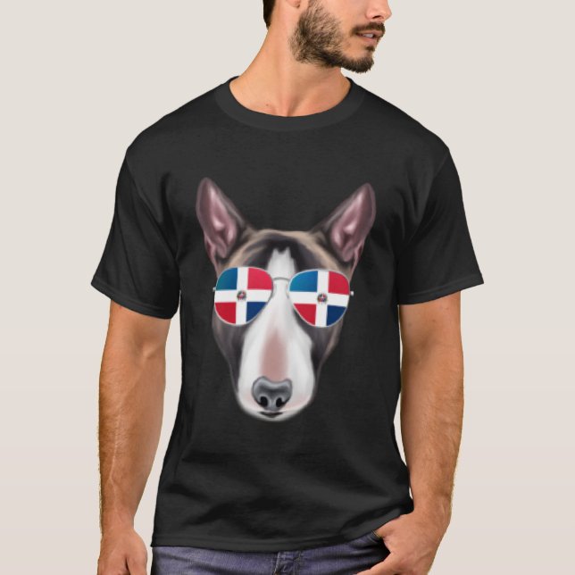 Camiseta República Dominicana Bandera Minoritaria Bull Terr (Anverso)